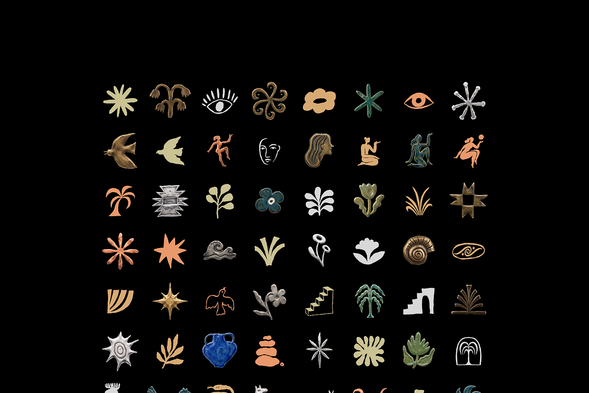 Mystic Relics, Hand-Drawn Glyphs, an Object Graphic by venimo (Photo 16 of 17)