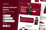Avera - Editorial Fashion Landing, a Landing Page Template by productype1 (Thumbnail 1 of 5)