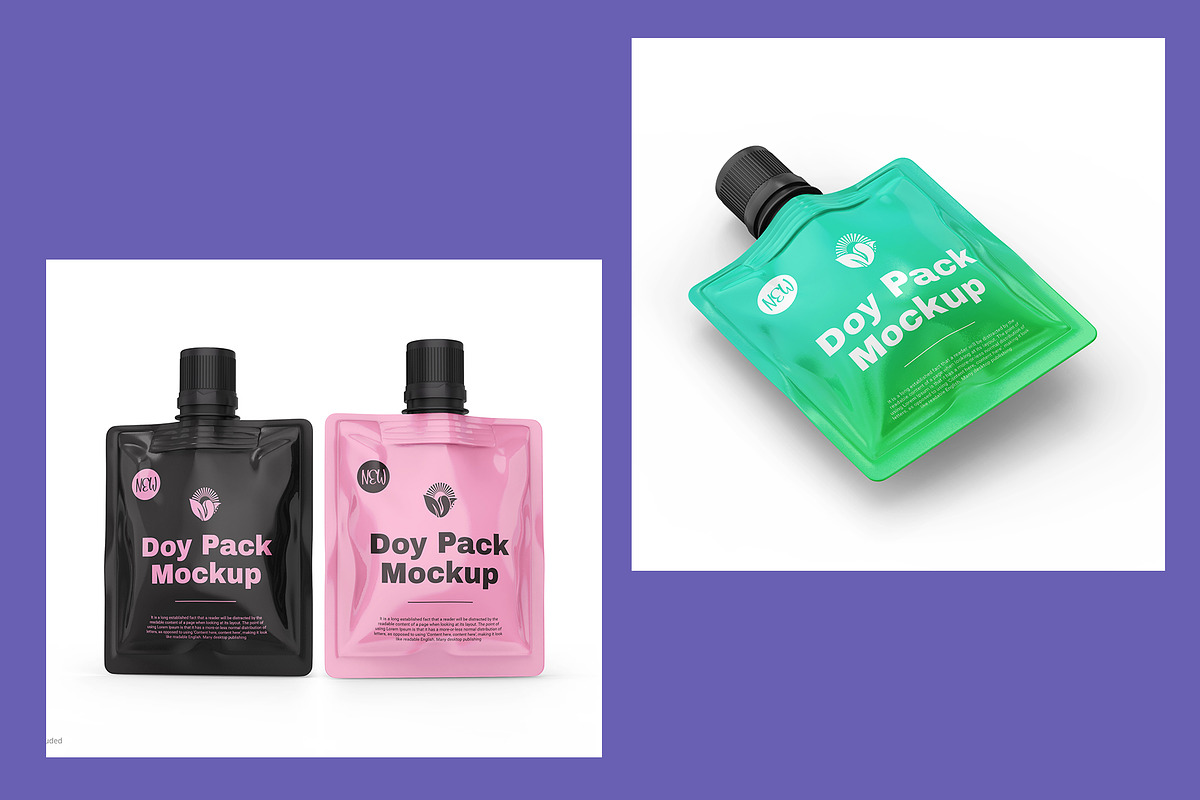 Doy Pack PSD Pouch Packaging Mockup, a Packaging Mockup by Ram Studio