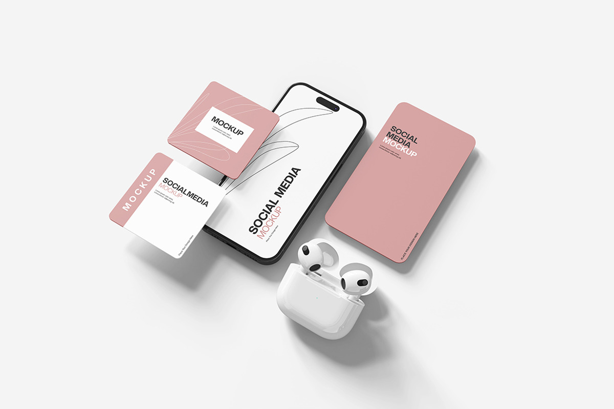 Social Media Mockup, a Product Mockup by MrLetters (Photo 2 of 5)