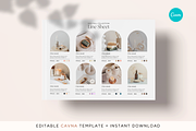 Landscape Line Sheet Canva Template, a Flyer Template by Hellohastore (Thumbnail 1 of 8)