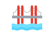 Bridge Flat Icon, a Duotone Icon by Pexelpy (Thumbnail 2 of 2)