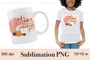 Just A Girl Who Loves Pumpkin Spice, a Seasonal Illustration by GlamArtZhanna (Thumbnail 2 of 3)