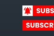 YouTube Subscribe Button icon, a Graphic by Vaughn Studios (Thumbnail 2 of 6)