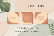 Business Stickers PNG | Handmade, a Stationery Template by AnnaViolet_store (Thumbnail 2 of 4)