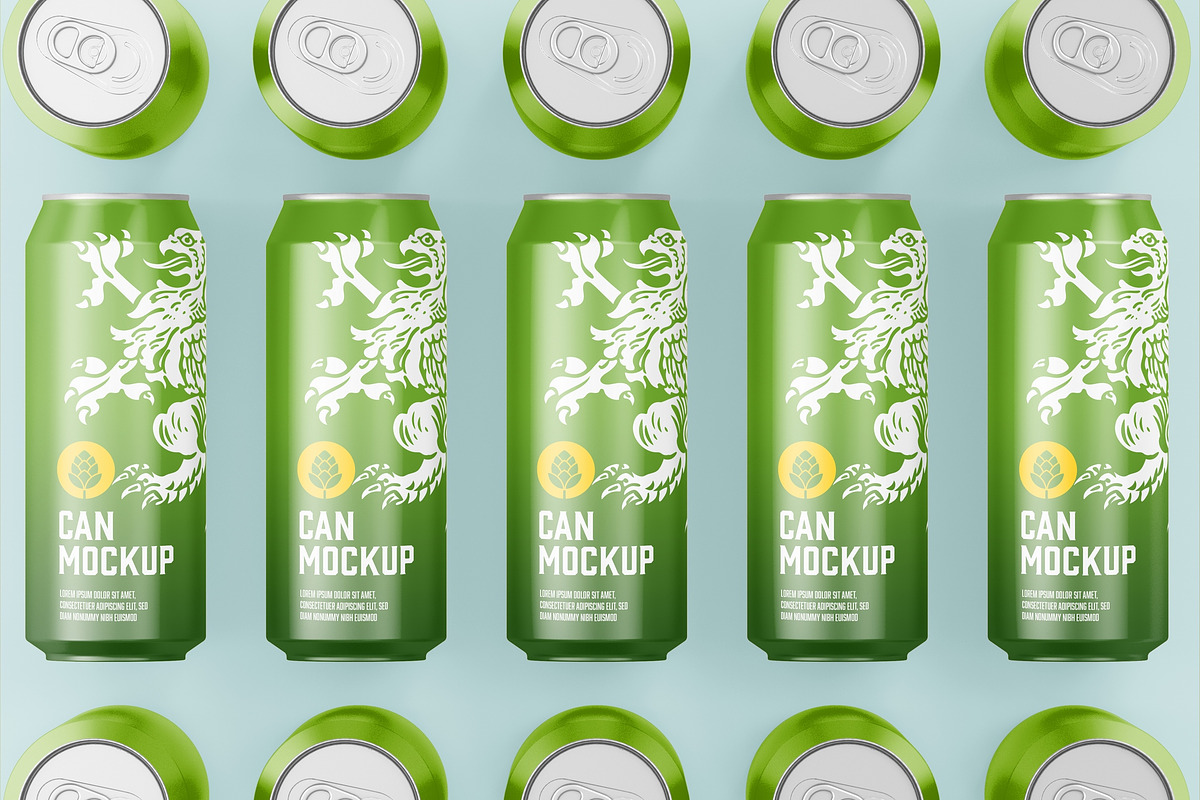 Set Metallic Cans Mockup, a Product Mockup by OneVectorStock (Photo 6 of 10)