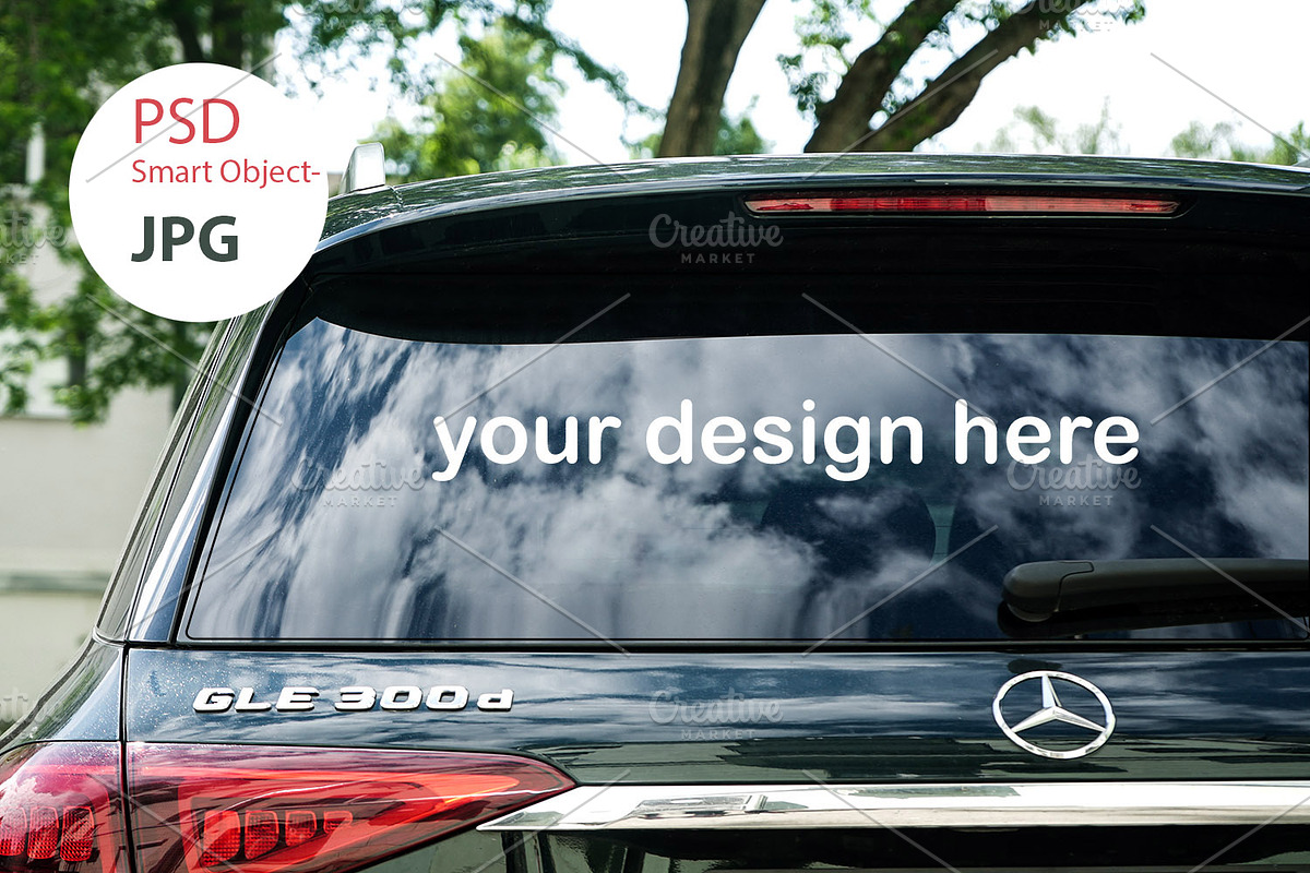Car Window Mockups for Car Stickers, a Mockup by VetalStock (Photo 9 of 11)