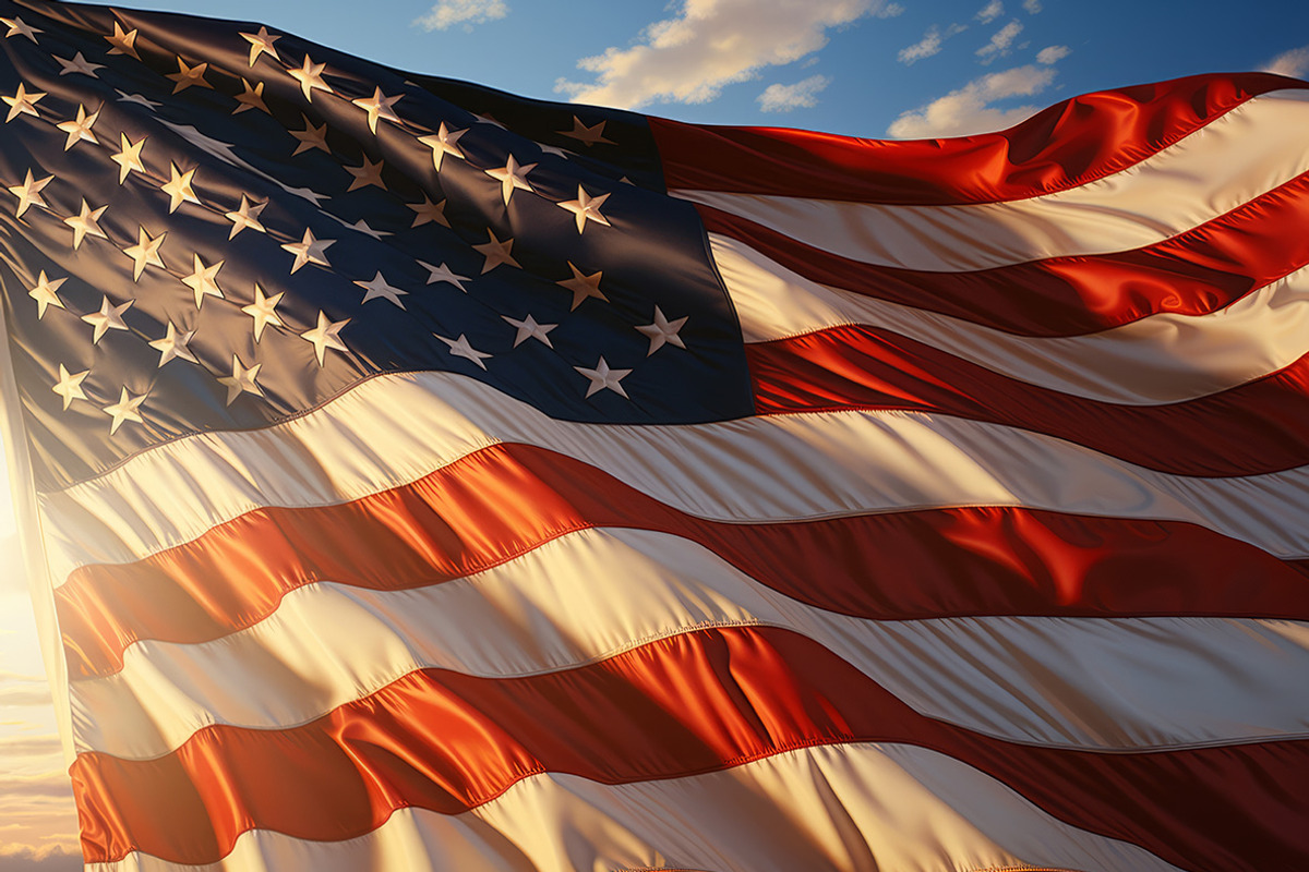 Flag of the United States., a Decorative Illustration by Handmadefont (Photo 3 of 10)