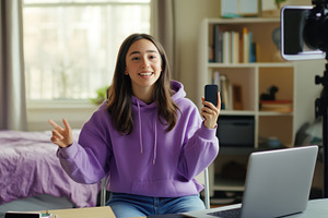 Girl learns online, a Photo by Beautiful things