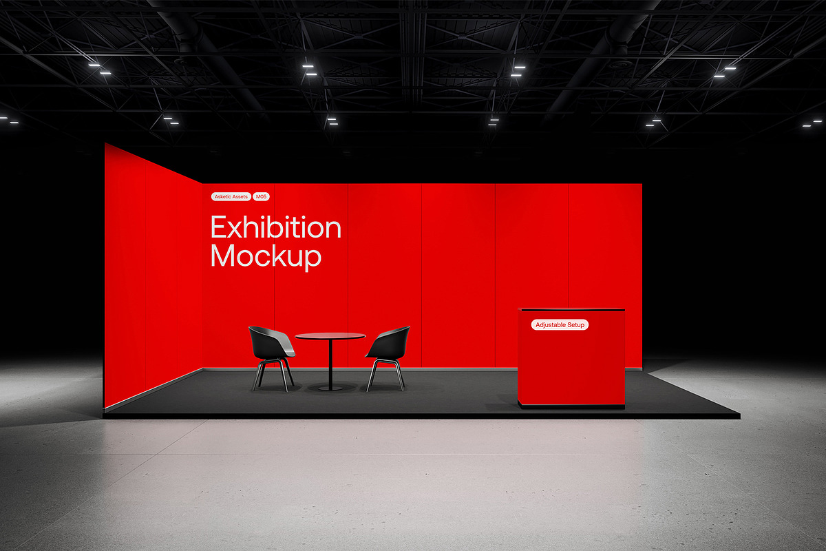 Modular Exhibition Mockup M05, an Advertising Mockup by Asketic (Photo 1 of 6)
