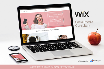 Social Media Consultant Wix Website