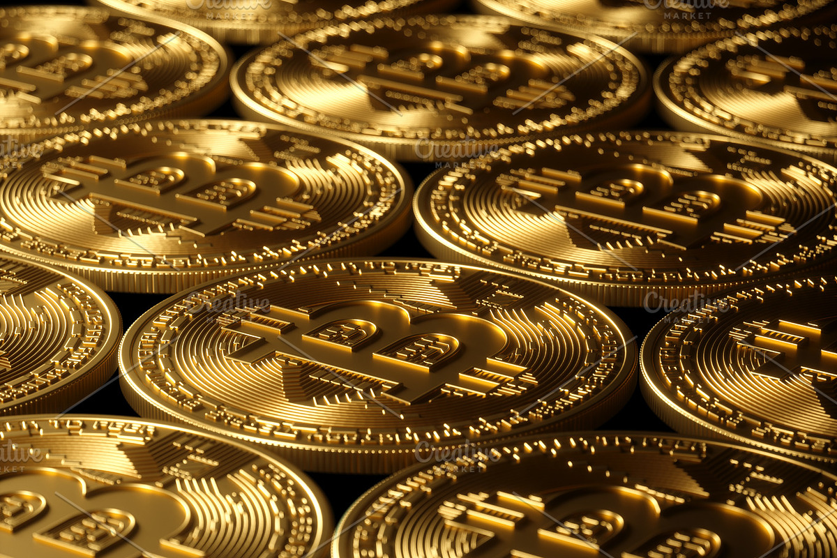Bitcoin gold background high resolution, a Texture Graphic by rnax