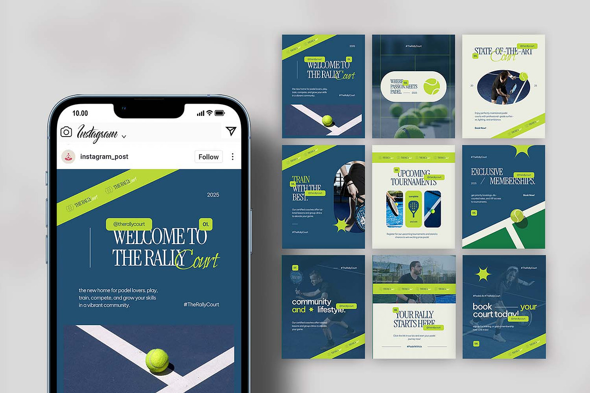 Padel Rally Court - Instagram Post preview 3