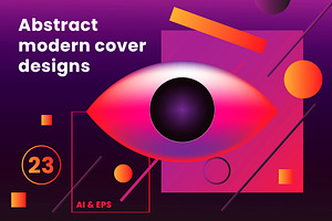 Abstract modern cover designs