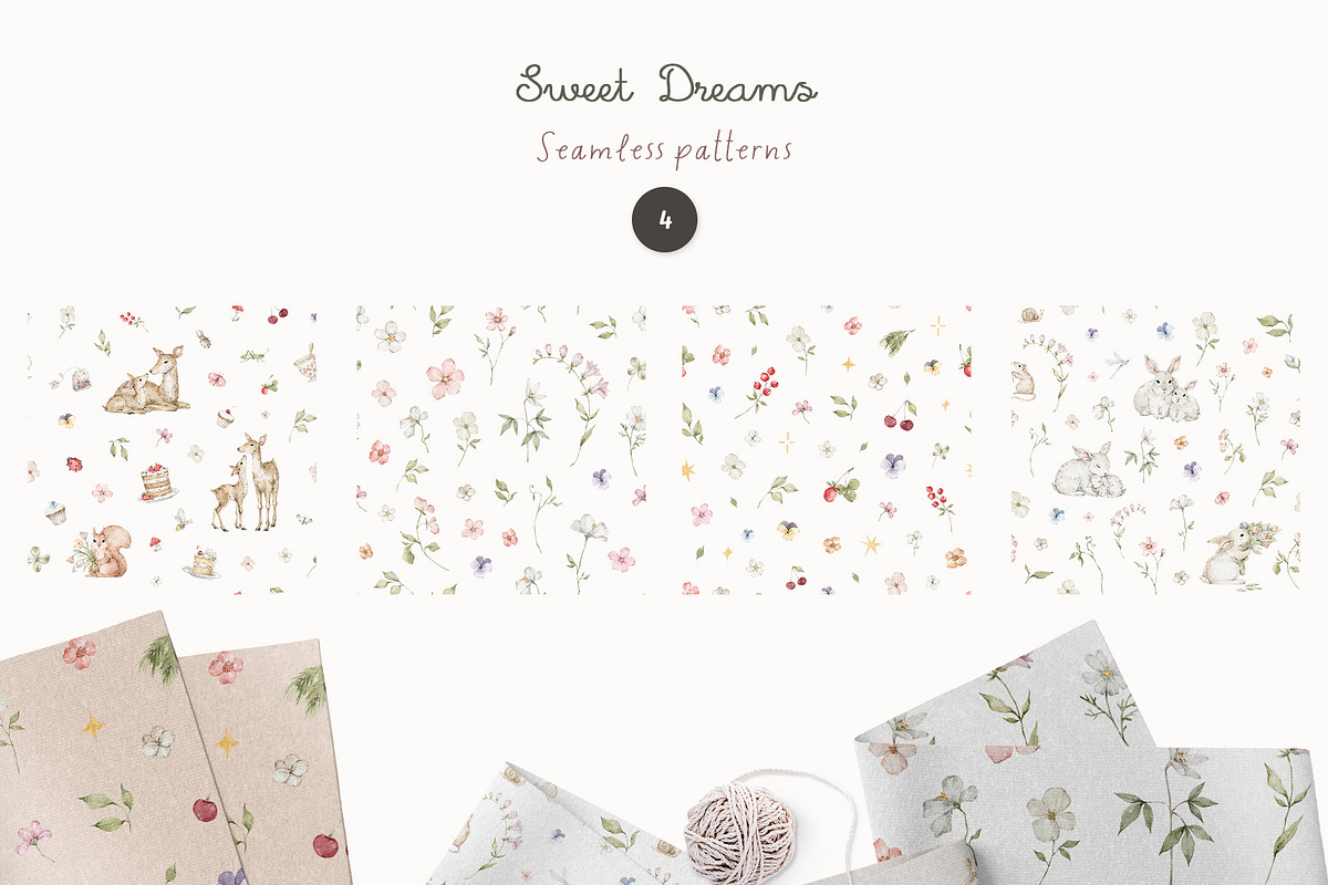 Sweet Dreams. Watercolor animals, an Animal Illustration by Kreker Kate (Photo 8 of 9)