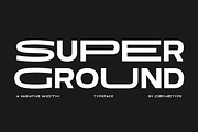Super Ground, a Sans Serif Font by Genetype (Thumbnail 1 of 8)