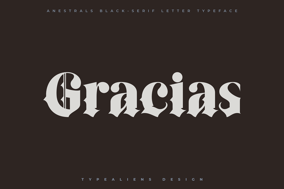 Anestrals, a Blackletter Font by ilhamtaro (Photo 10 of 10)