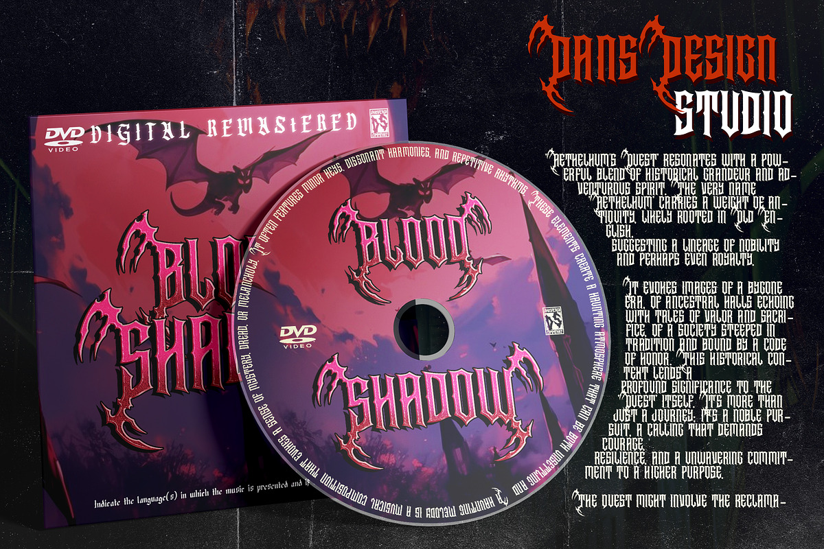 DRAKENHOLD Black Metal Display, a Blackletter Font by dansdesign (Photo 8 of 12)