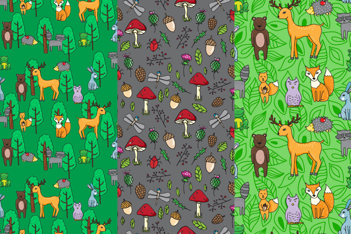 Forest patterns, a Pattern Graphic by merion_merion (Photo 2 of 4)