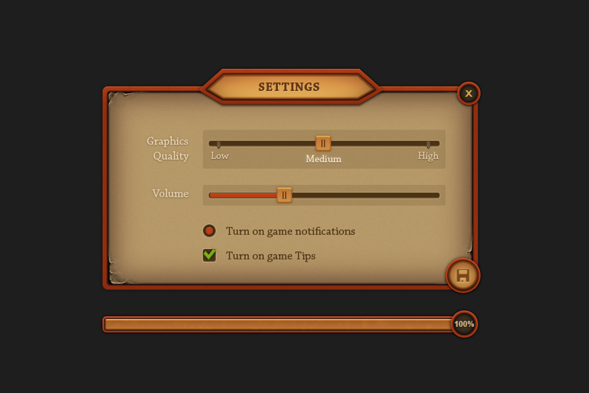 Orange Mobile UI, a Graphic by EvilSystem (Photo 3 of 4)