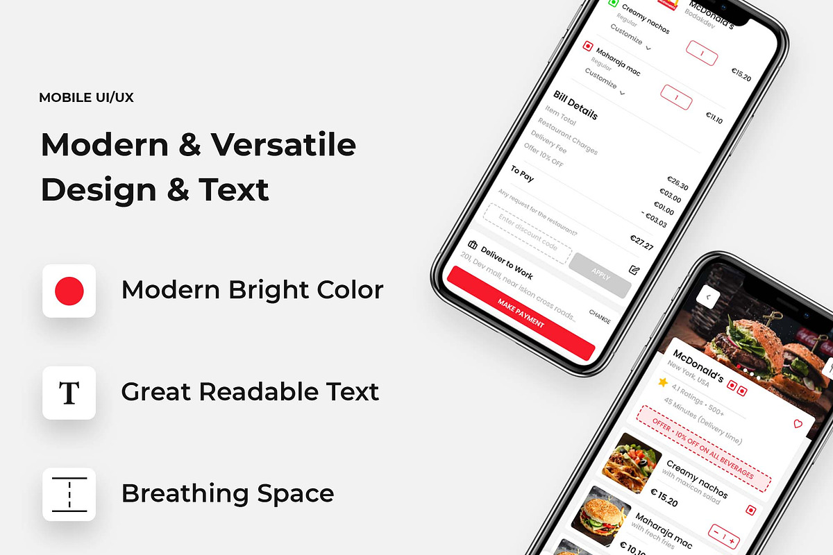 Food Order App Template (PSD), a Templates & Theme by INDERNEILk (Photo 3 of 7)