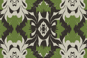 Abstract Floral Ikat Pattern, a Pattern Graphic by PPEthnicDecorPattern