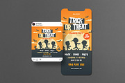 Halloween Party Flyer Set, a Flyer Template by monogrph (Thumbnail 3 of 4)