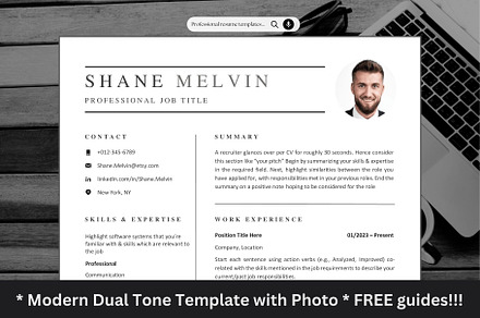 Modern Black Resume Template