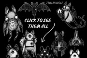 Bats - set of 23 PNG by TImianwolf, an Animal Illustration by timianwolf (Thumbnail 3 of 10)