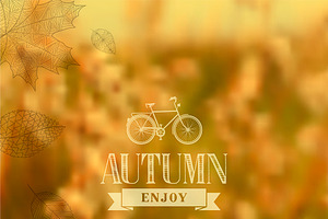 Enjoy Autumn Vector Illustration