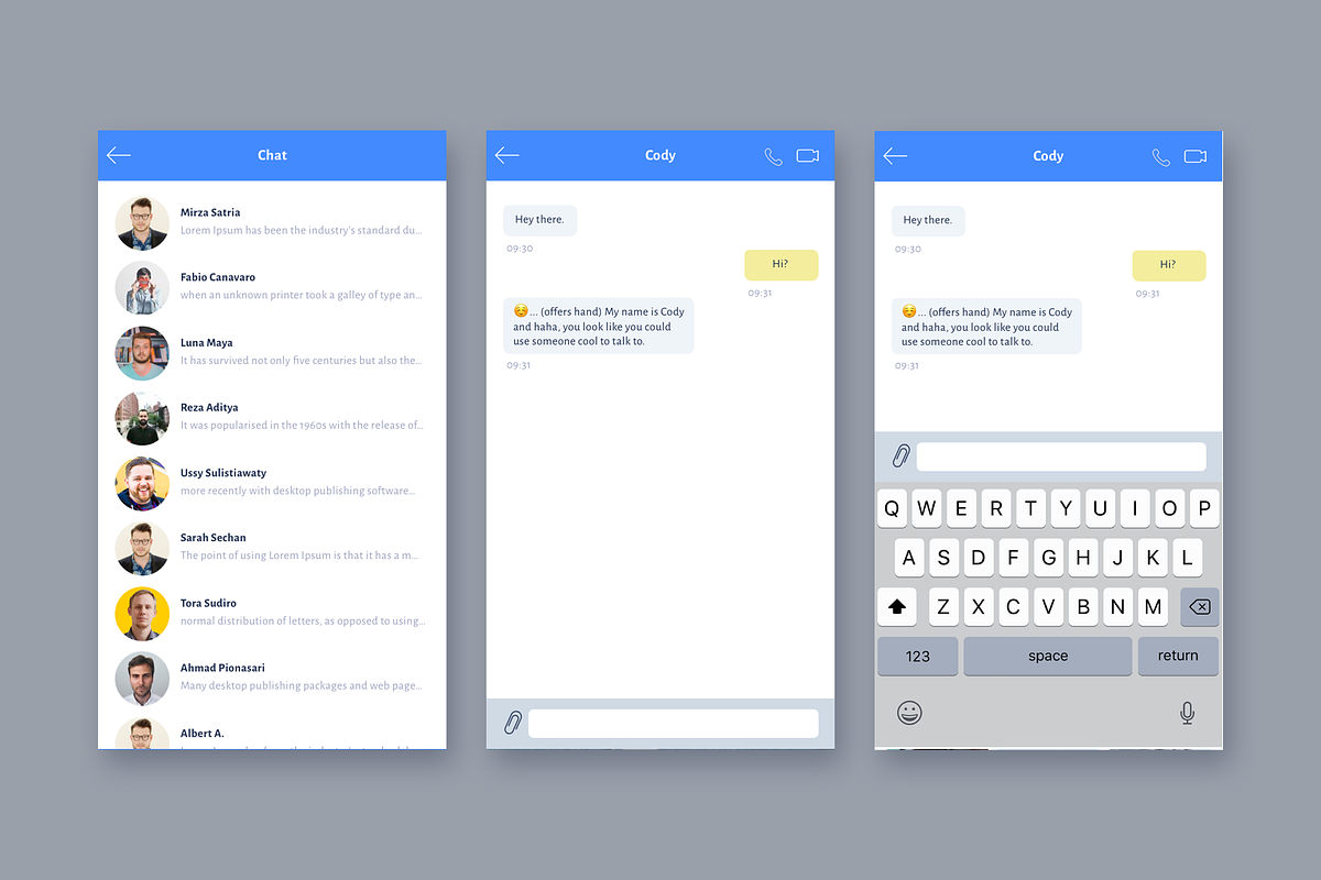 Triza - Social Media App UI Kit, an UI Kit Template by Reza Space (Photo 3 of 5)