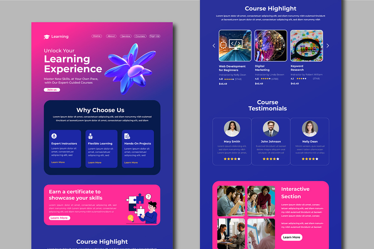 Website Landing Page, a Landing Page Template by MightyDesign (Photo 2 of 6)