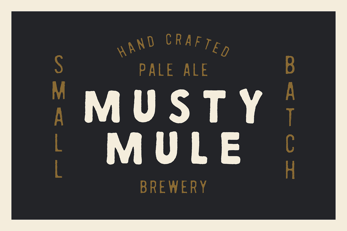 BREWHAUS: A Vintage Handcrafted Font preview 6