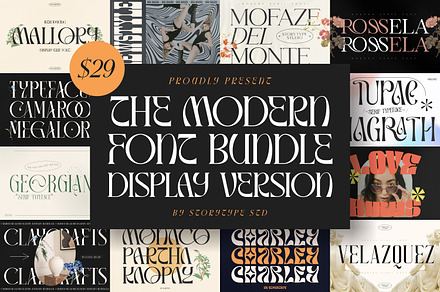 SALE! The Modern Font Bundle Vol.1