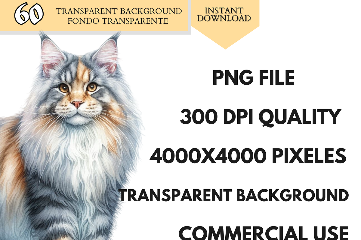 Cat Breeds PNG Bundle Cats Clipart, an Animal Illustration by VM PARTYS  BY TAIRUMA (Photo 7 of 10)