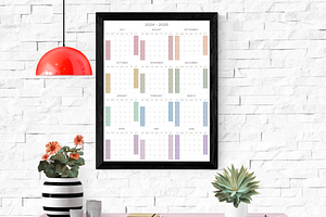 2024-2025 Printable Big Wall Planner