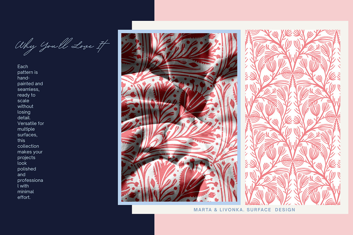 Modern Seamless Patterns Bandle, a Pattern Graphic by Marta & Livonka (Photo 7 of 16)