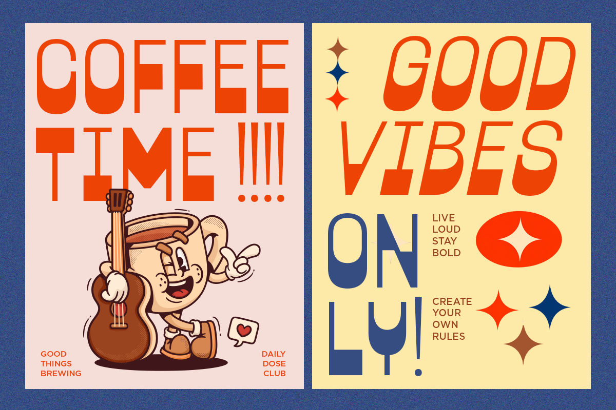 Sacora - Retro Display Sans Font, a Sans Serif Font by Say Studio (Photo 3 of 10)