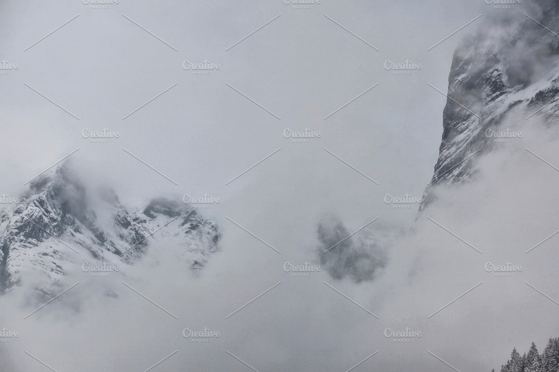 A Clearing Winter Storm 2 Stock Photo Containing Mountains And Mountain