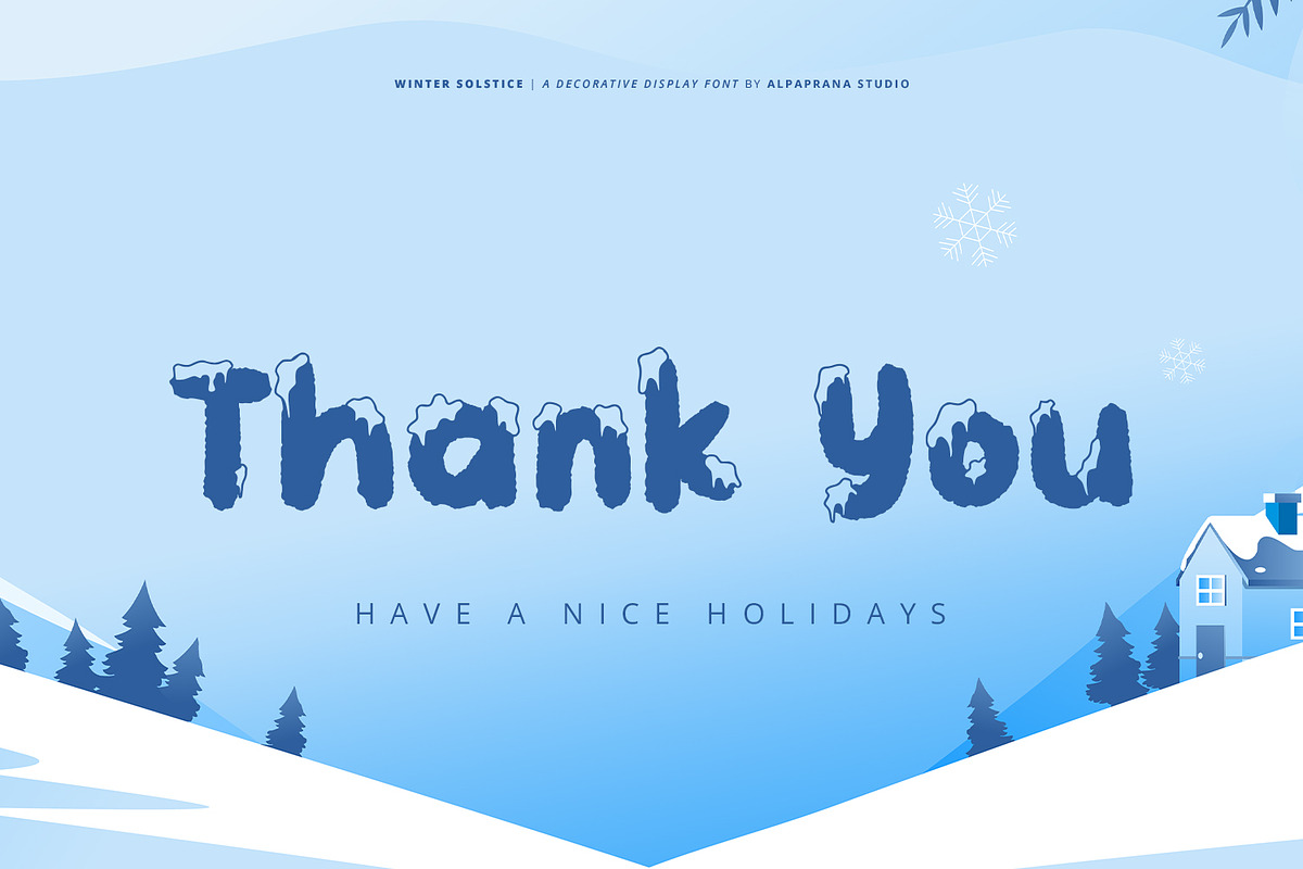 Winter Solstice - Display Font, a Script Font by Alpaprana (Photo 10 of 10)