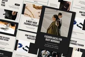 Canva Fashion Stylist Social Media, a Design Template by SecondBrain Store