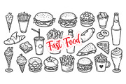 Hand-Drawn Fast Food Illustration, a Food Illustration by MkStudio (Thumbnail 3 of 3)