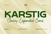 Karstig - Modern Clean Expanded Sans, a Sans Serif Font by Typia Nesia (Thumbnail 1 of 11)