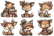 Whimsical Christmas Fluffy Fox PNG, an Illustration by Craft Nest (Thumbnail 3 of 9)