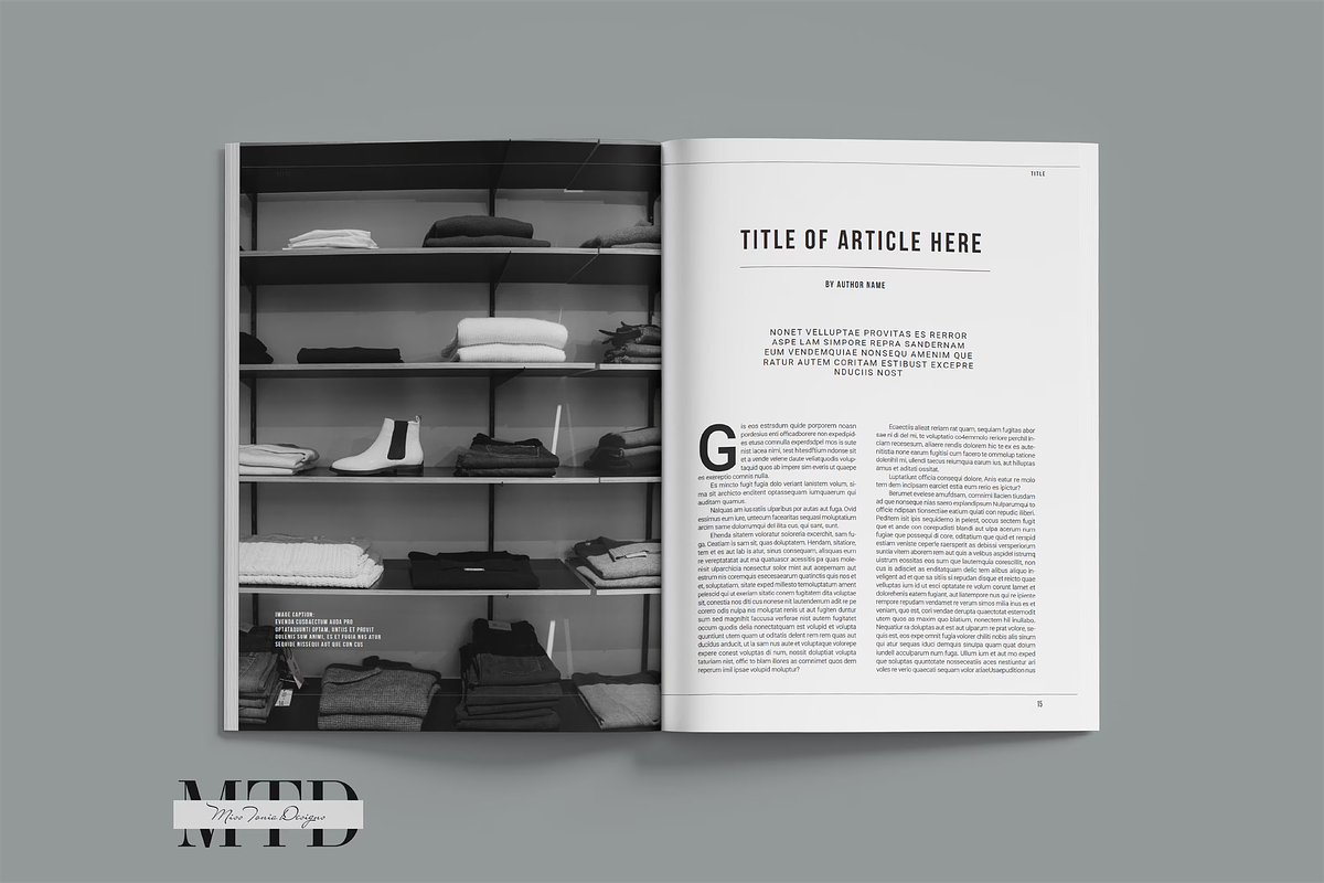 Adobe InDesign Magazine Template, a Magazine Template by Ms Tonia Designs (Photo 4 of 10)