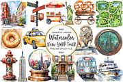 New York Tour Clipart, an Illustration by OK Design (Thumbnail 1 of 5)