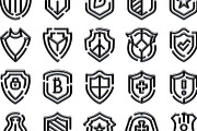 Shield icons vector set providing, an Object Graphic by pikepicture (Thumbnail 3 of 3)