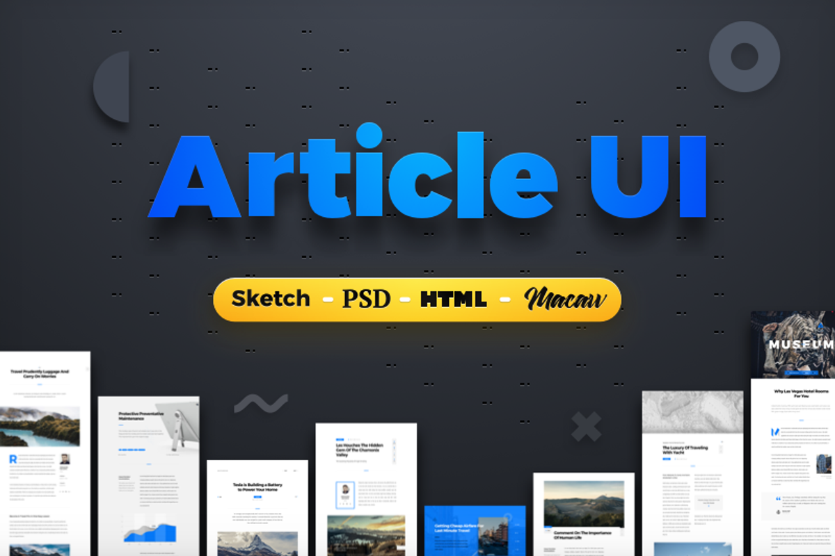 Article UI, a Templates & Theme by katrukhin (Photo 1 of 12)