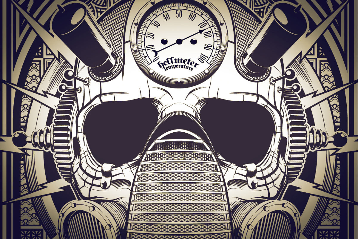 Detailed Vector Skull Illustration, an Illustration by Imagine Design (Photo 1 of 5)