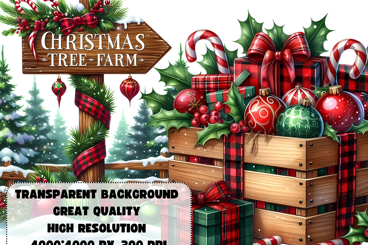 Traditional Christmas clipart, a Seasonal Illustration by AnetArtStore (Photo 6 of 10)